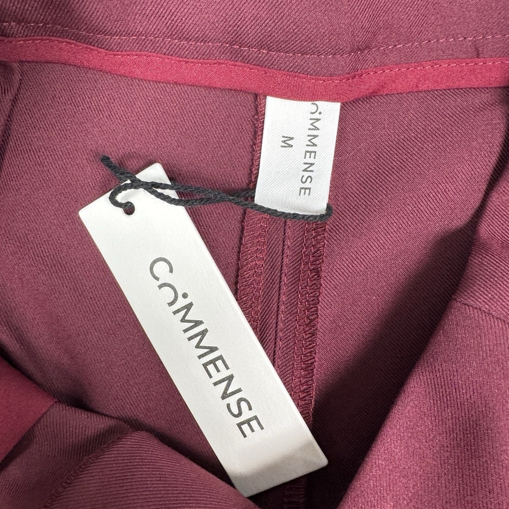 Commence Wide Leg Dress Pants Women's M‎ Minimalist Business Burgundy 28x31 - Picture 2 of 10